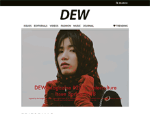 Tablet Screenshot of dewmagazine.com